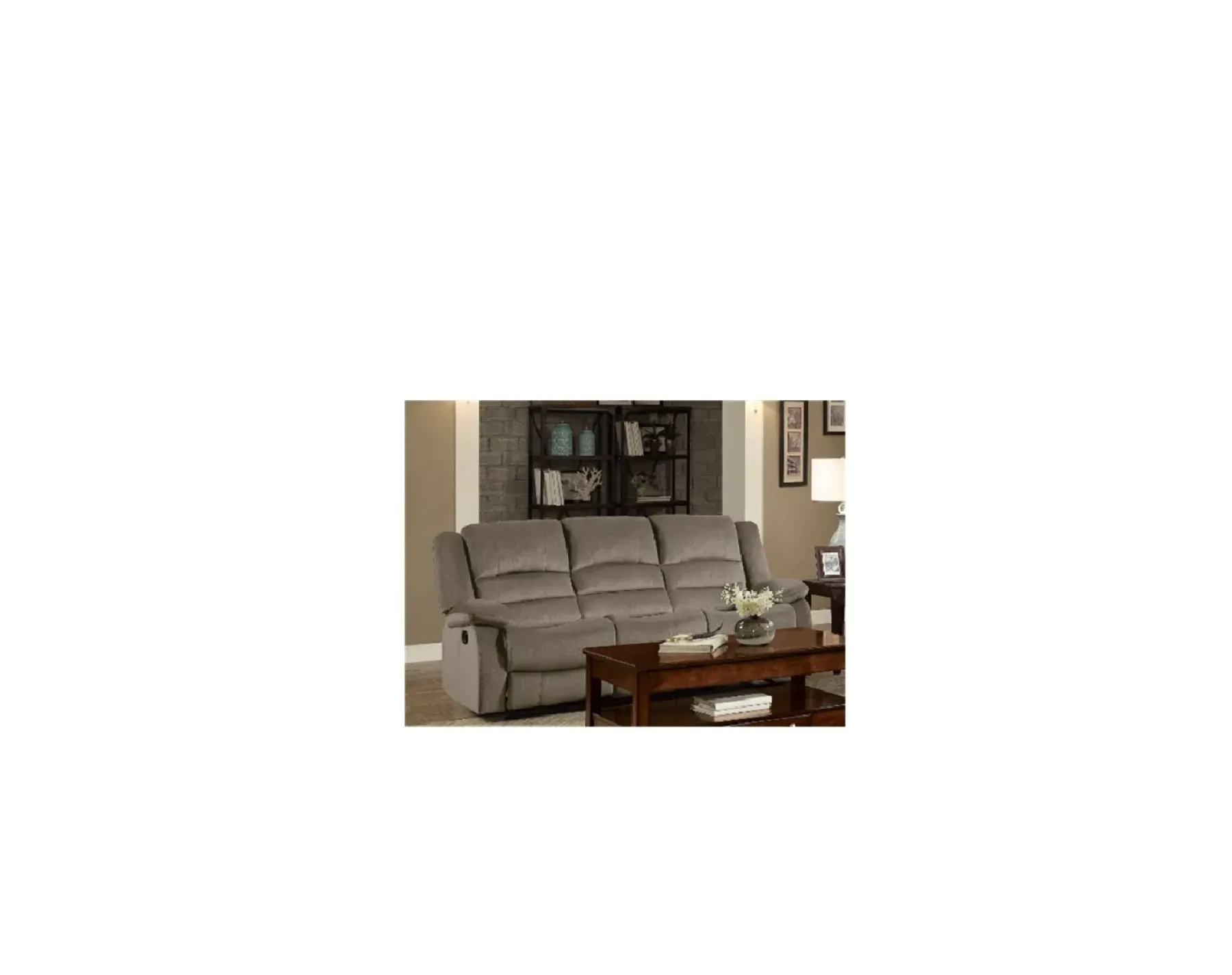 Best American Furniture Galleries Jarita Double Manual Reclining Sofa
