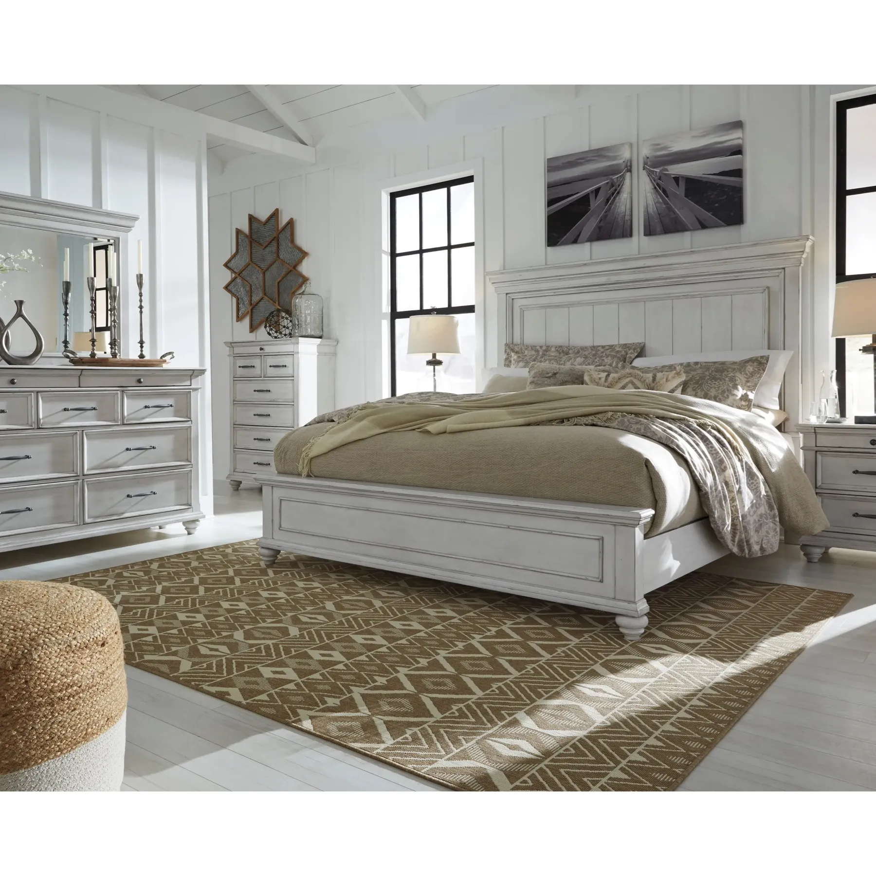 New American Furniture Galleries Kanwyn California King Panel Bed