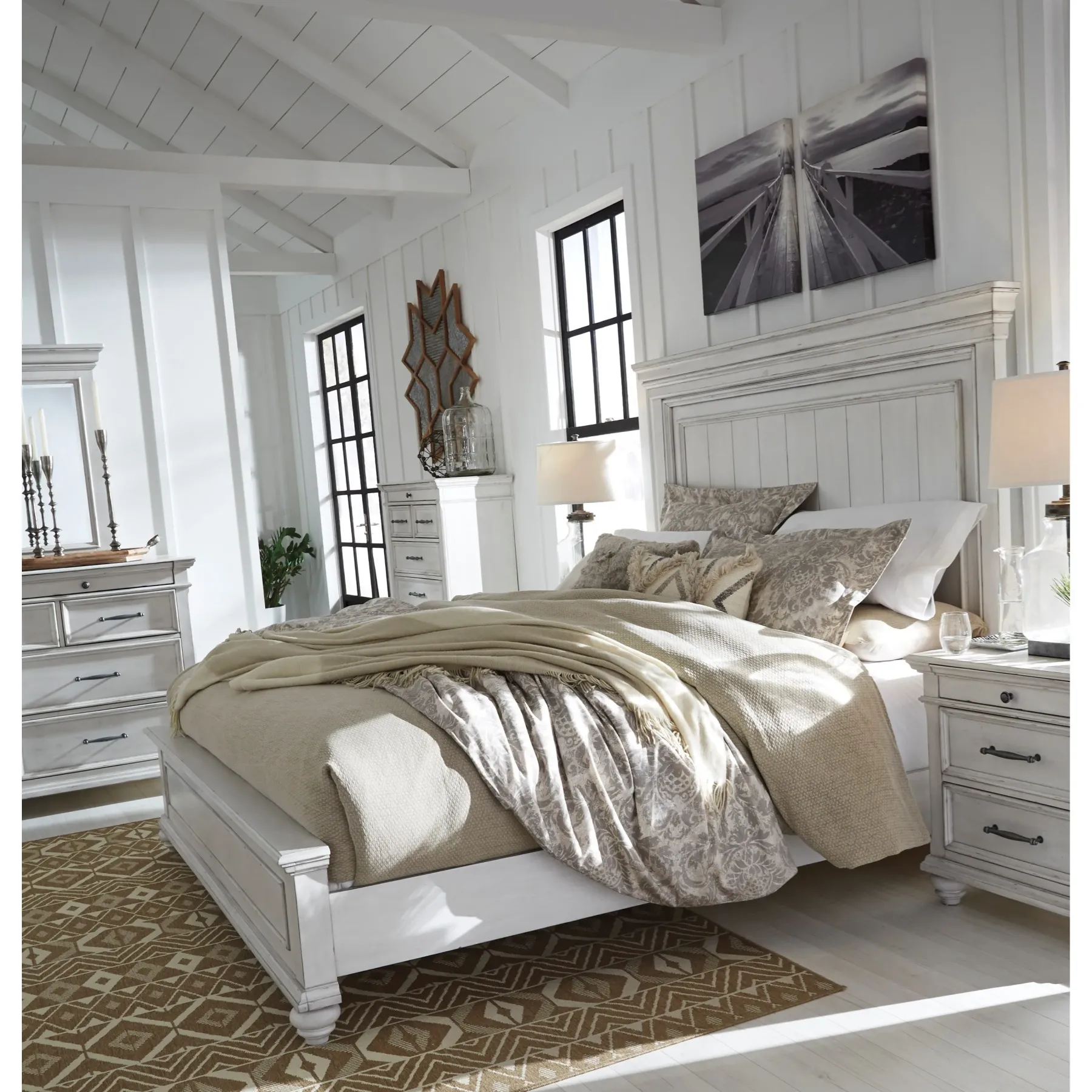 New American Furniture Galleries Kanwyn California King Panel Bed