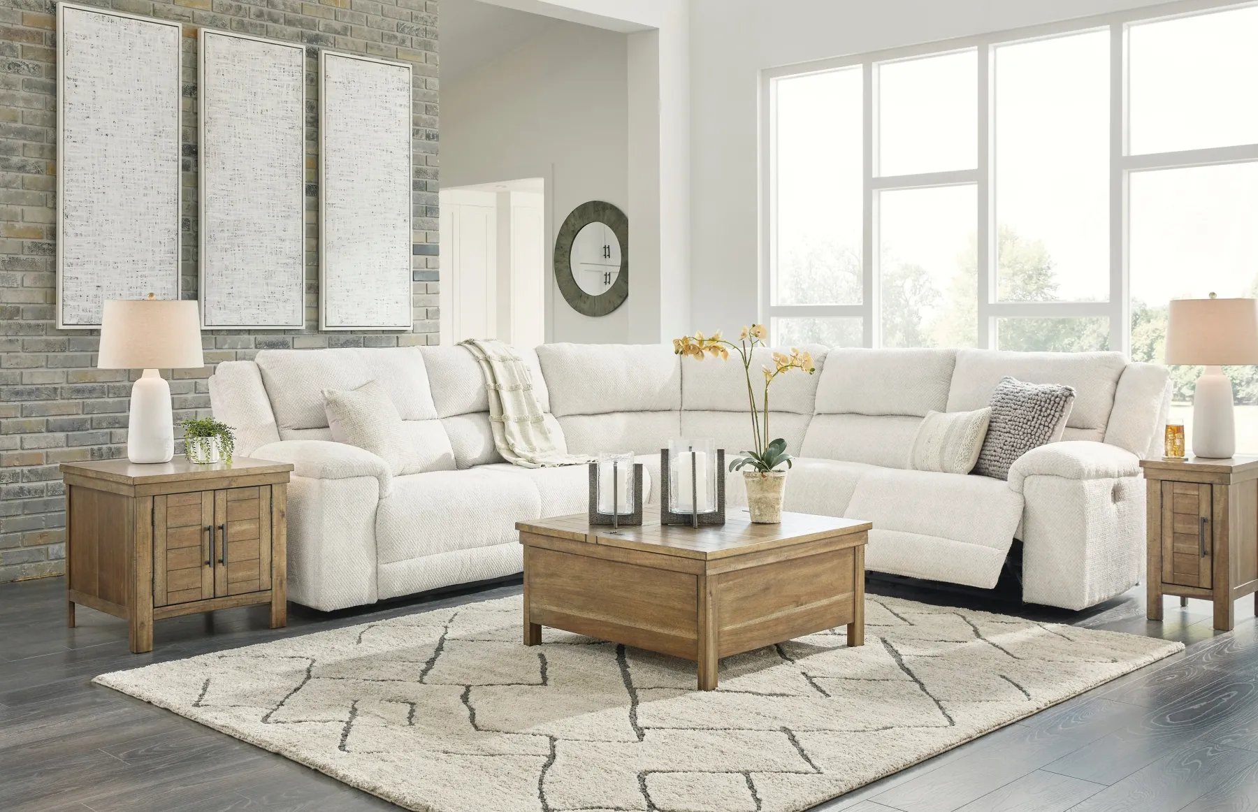 Discount American Furniture Galleries Keensburg Power Reclining Sectional