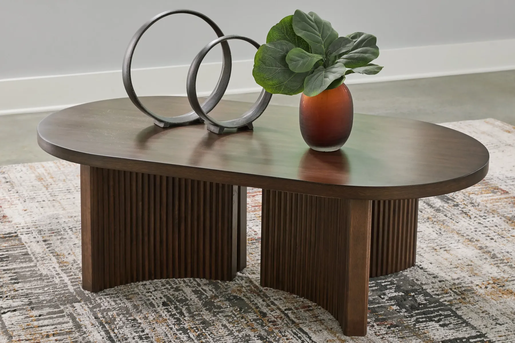 Online American Furniture Galleries Korestone Oval Coffee Table