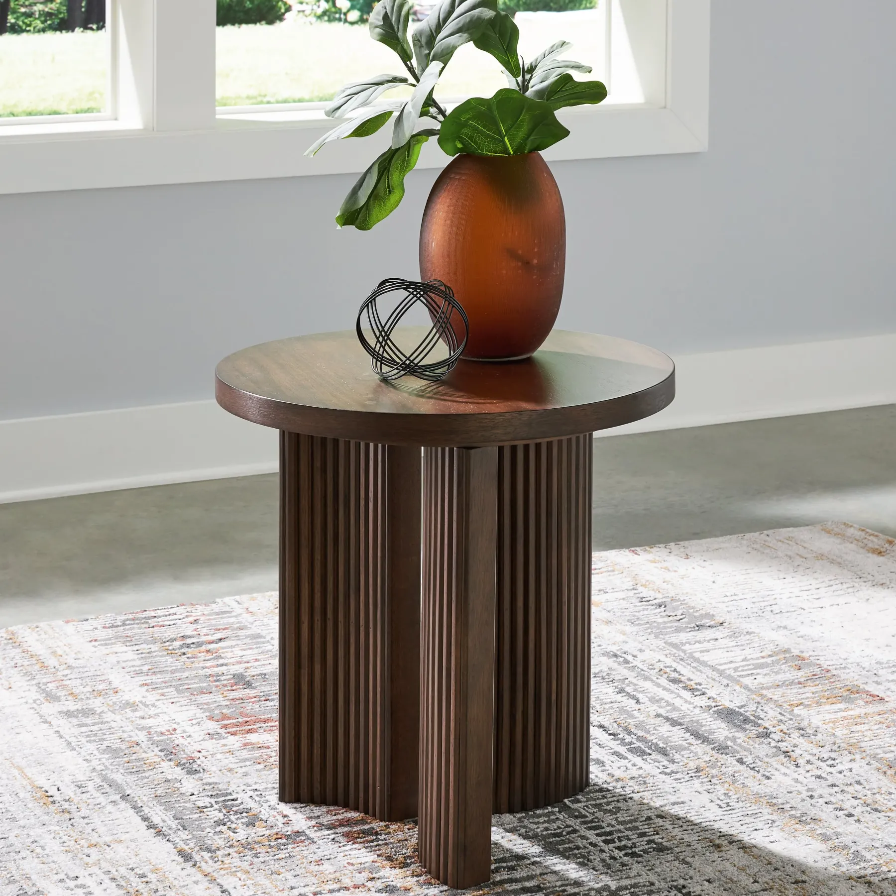Fashion American Furniture Galleries Korestone Round End Table