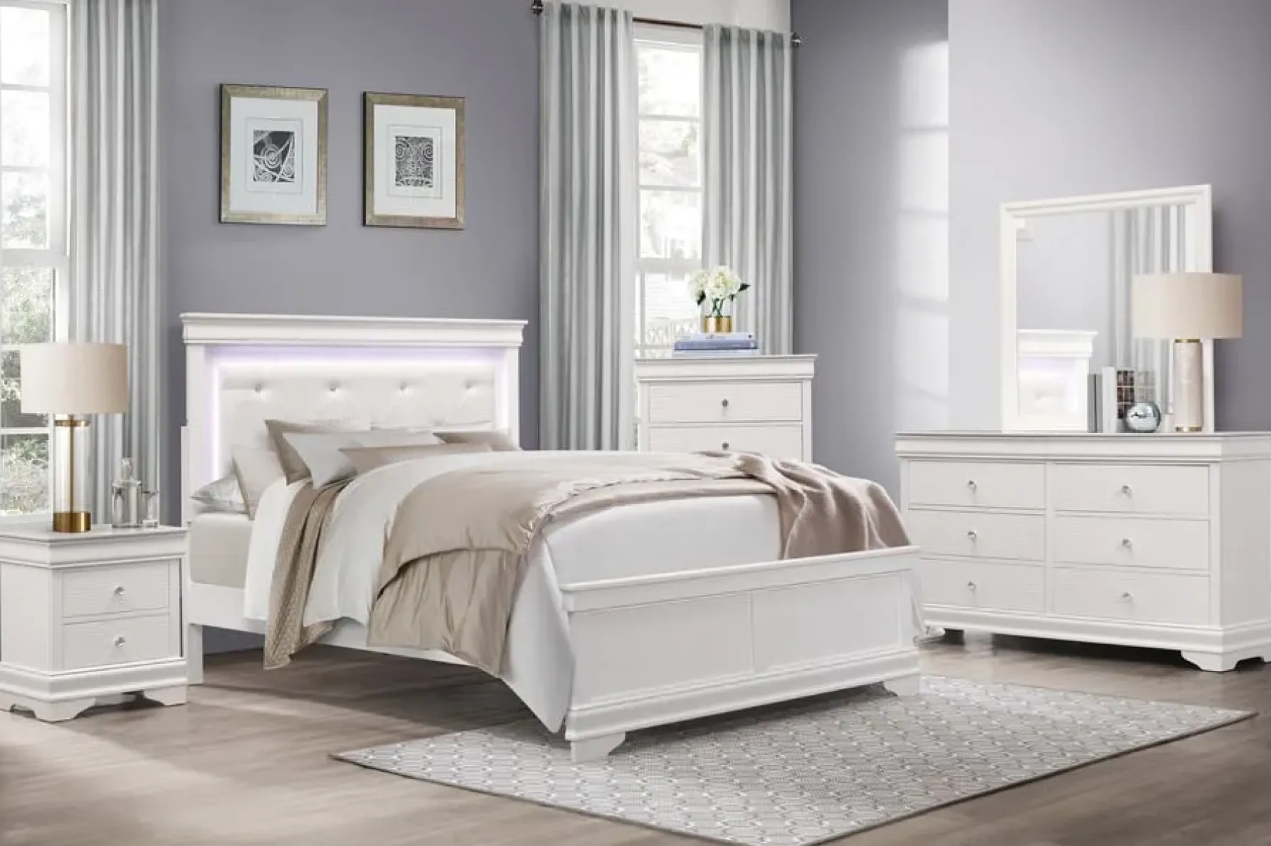 Sale American Furniture Galleries Lana 6-Piece Queen Bedroom Set