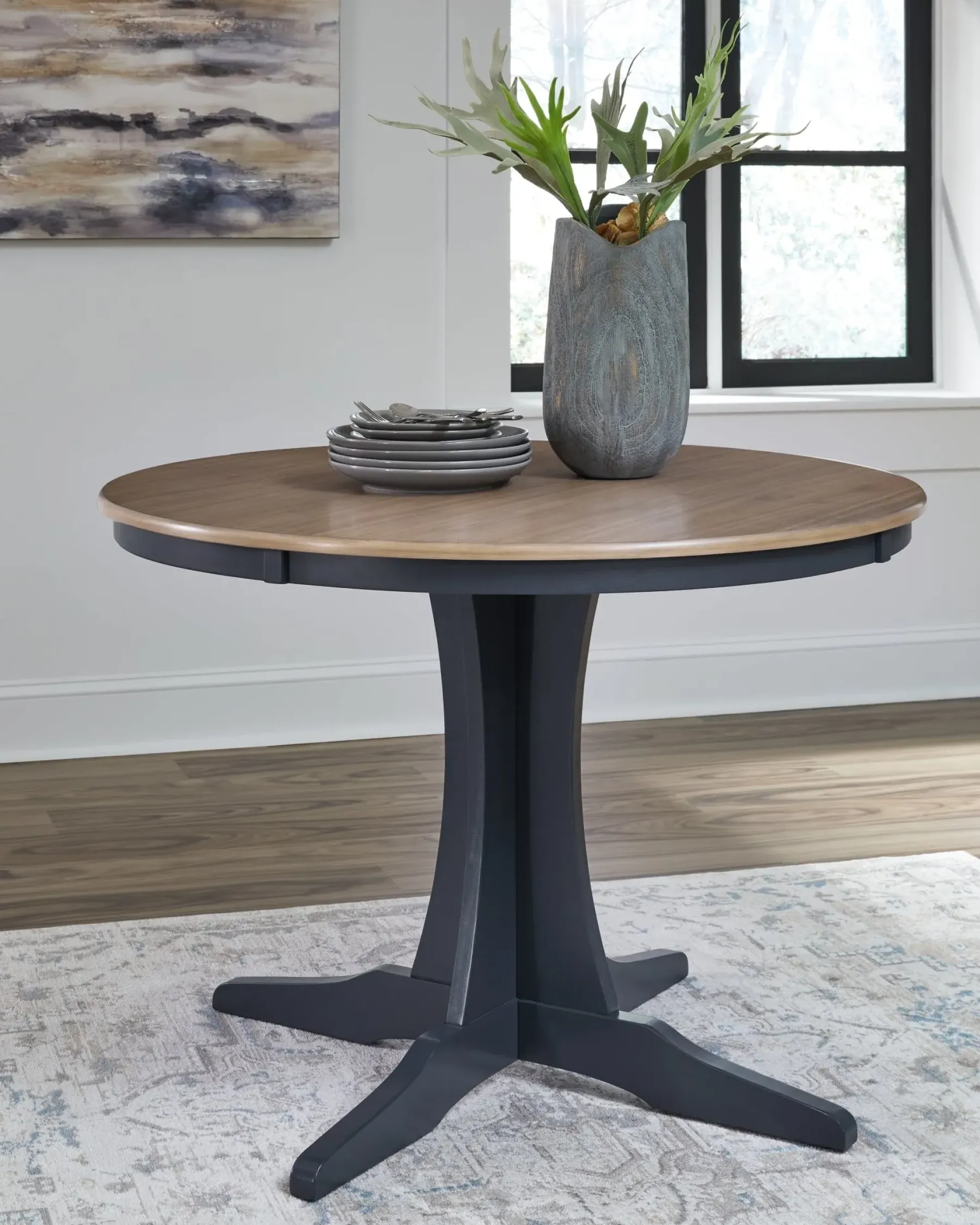 Clearance American Furniture Galleries Landocken Round Dining Room Table