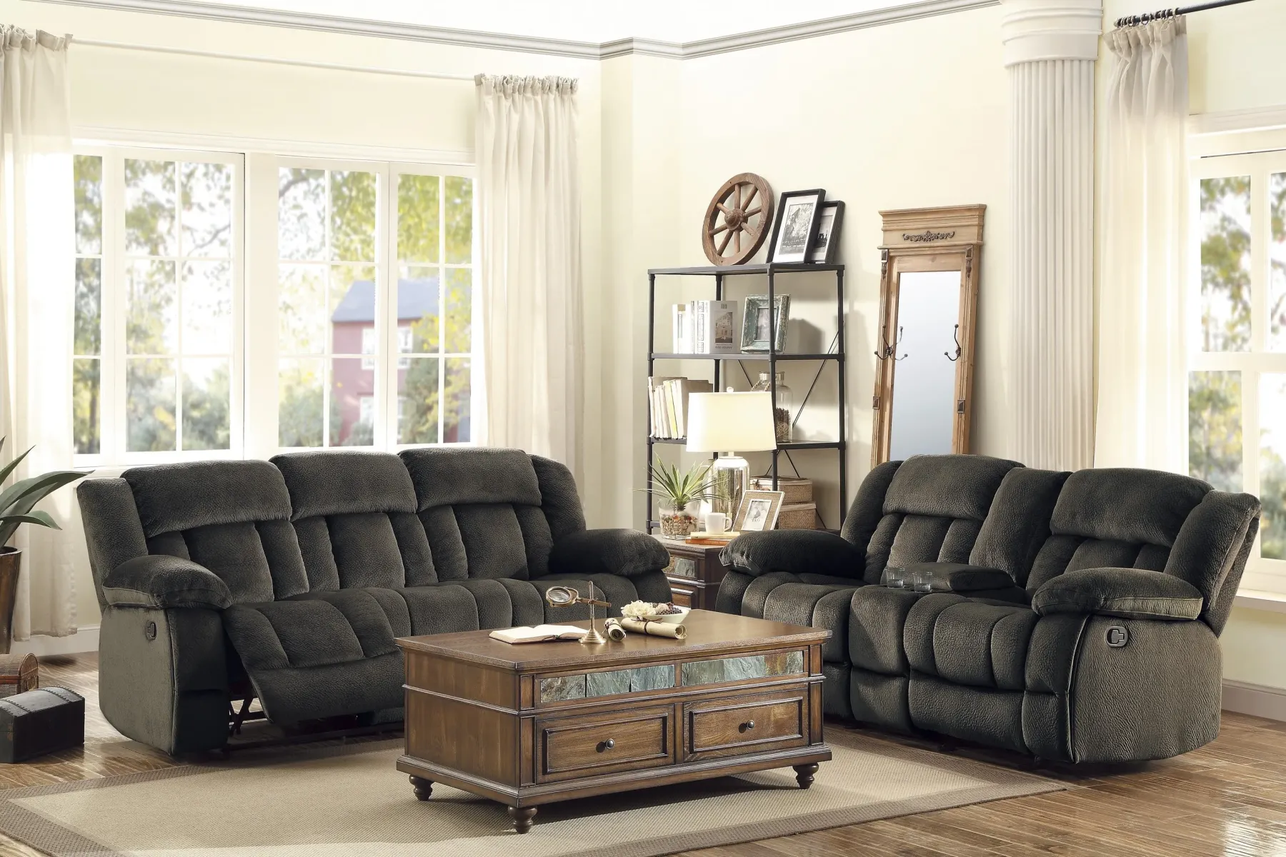 Outlet American Furniture Galleries Laurelton Double Reclining Sofa