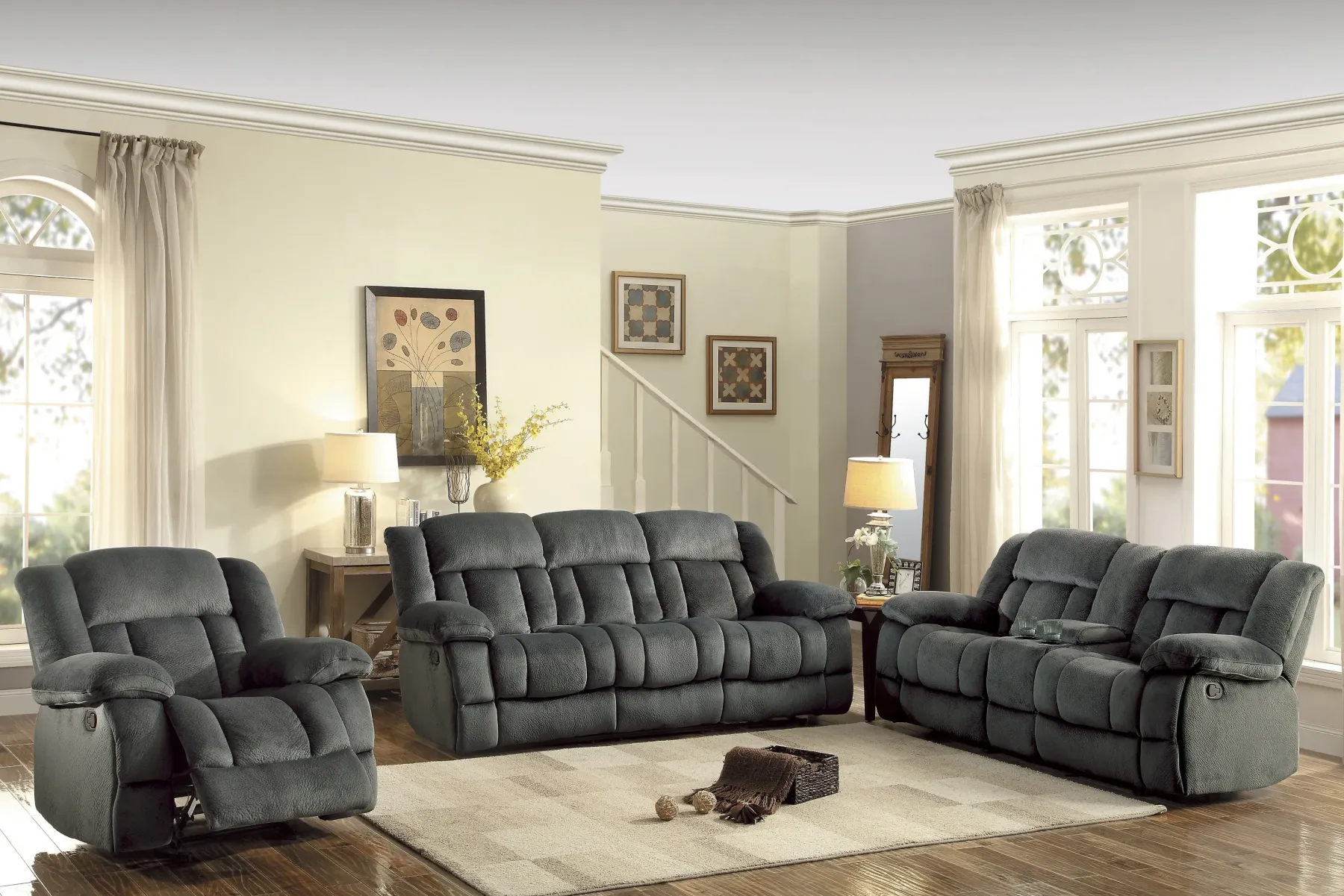 Clearance American Furniture Galleries Laurelton Gliding Recliner Loveseat