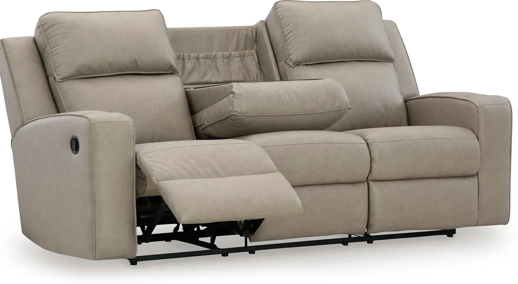Discount American Furniture Galleries Lavenhorne Reclining Sofa With Drop Down Table