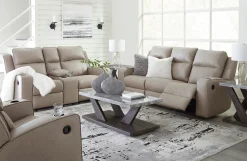 Discount American Furniture Galleries Lavenhorne Reclining Sofa With Drop Down Table