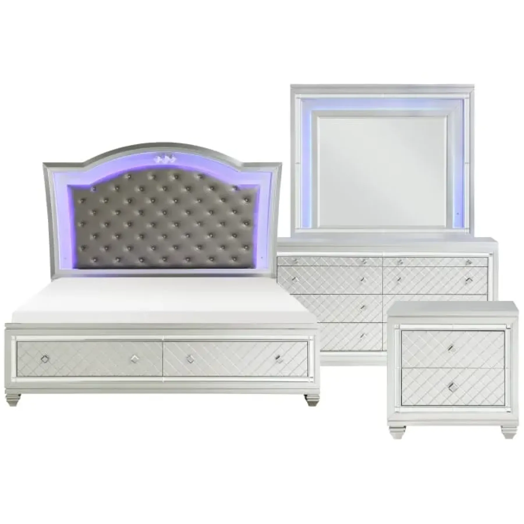 Online American Furniture Galleries Leesa 6-Piece Queen Storage Bedroom Set