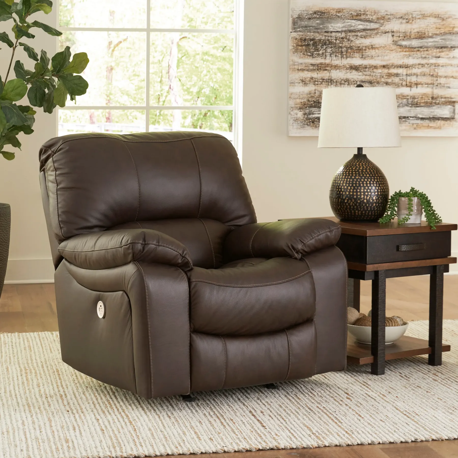 Hot American Furniture Galleries Leesworth Power Rocker Recliner