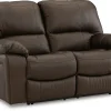 New American Furniture Galleries Leesworth Reclining Power Loveseat