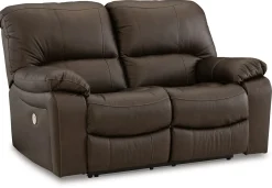 New American Furniture Galleries Leesworth Reclining Power Loveseat