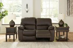 New American Furniture Galleries Leesworth Reclining Power Loveseat