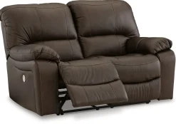 New American Furniture Galleries Leesworth Reclining Power Loveseat