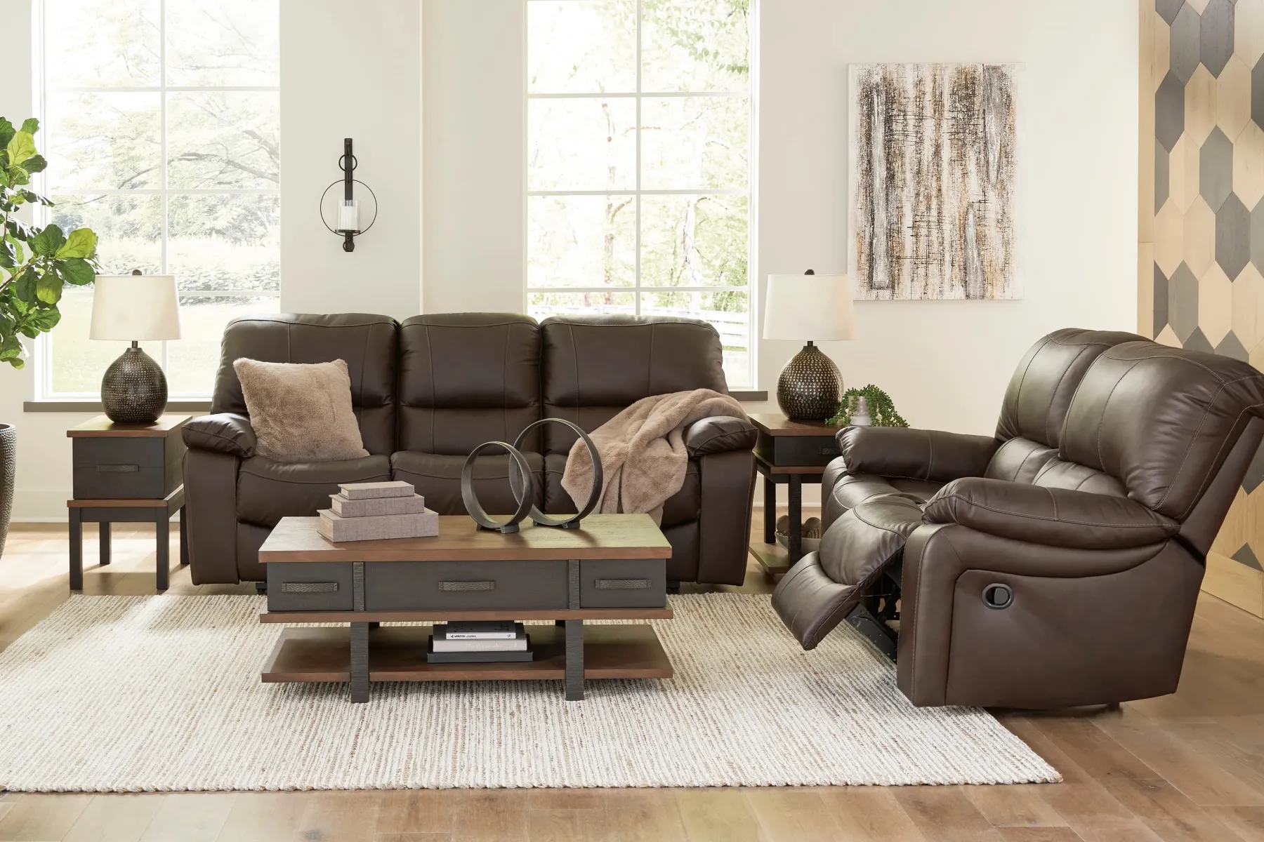 Fashion American Furniture Galleries Leesworth Reclining Power Sofa