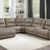 Clearance American Furniture Galleries LeGrande 6-Piece Power Reclining Sectional Sofa