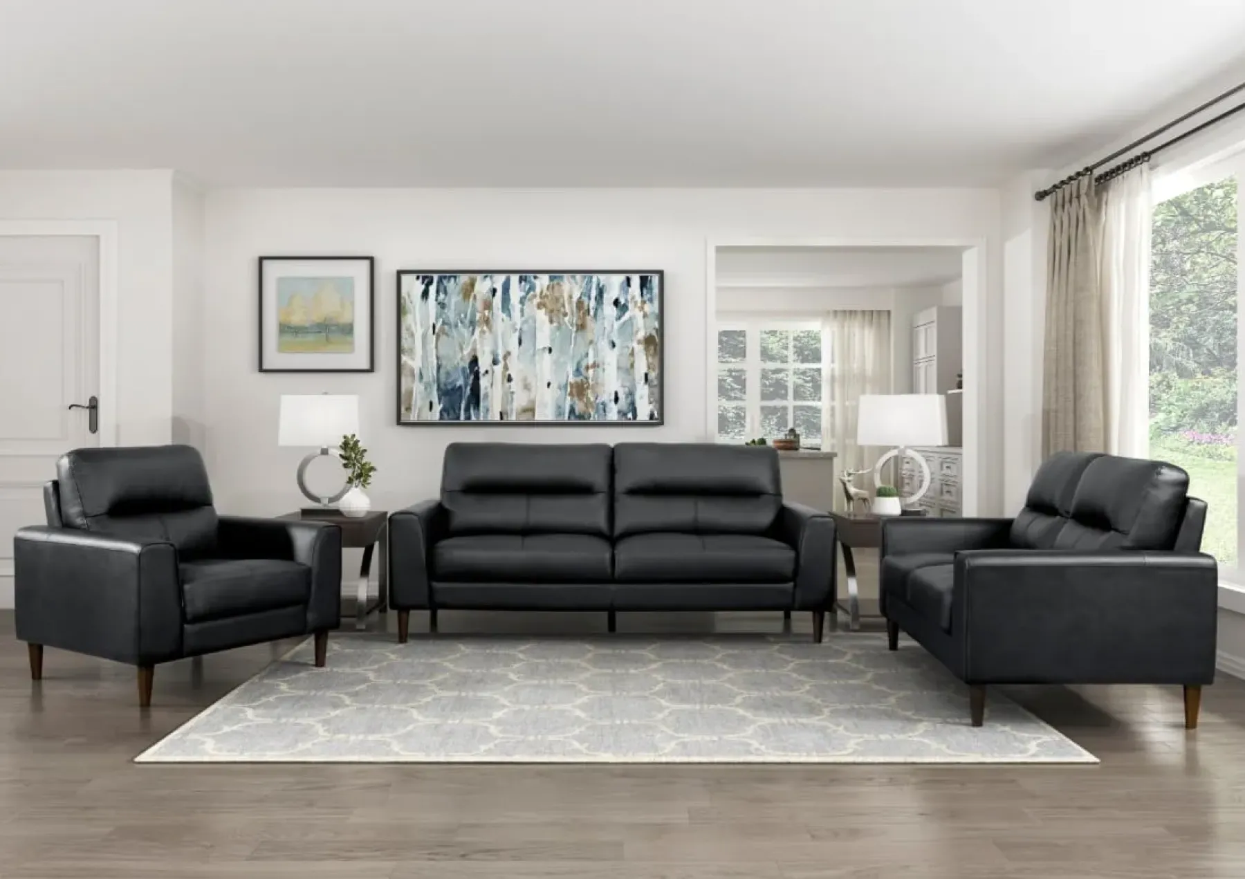 Discount American Furniture Galleries Lewes Leather Loveseat