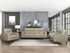 Clearance American Furniture Galleries Lewes Leather Sofa