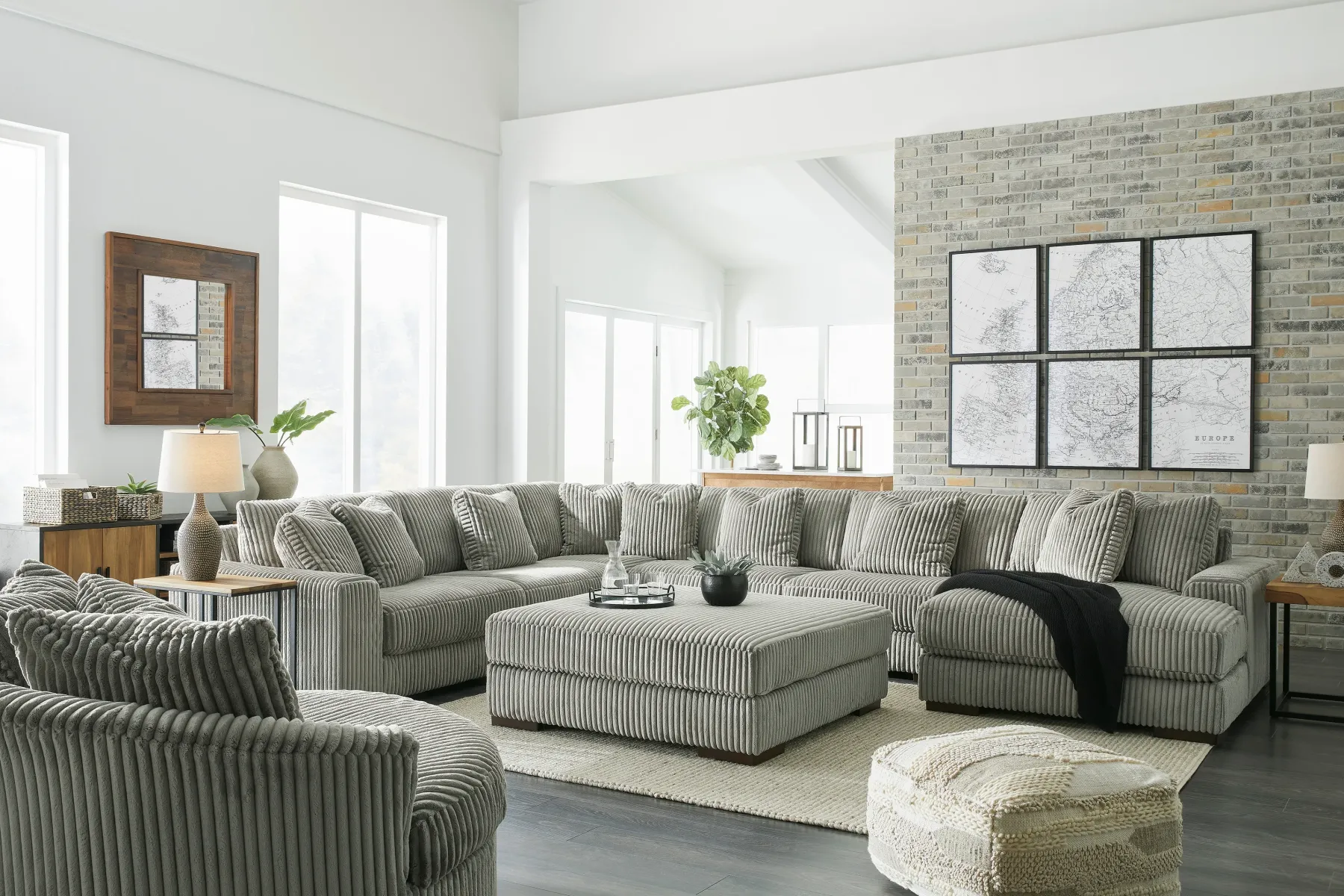 Sale American Furniture Galleries Lindyn Oversized Accent Ottoman