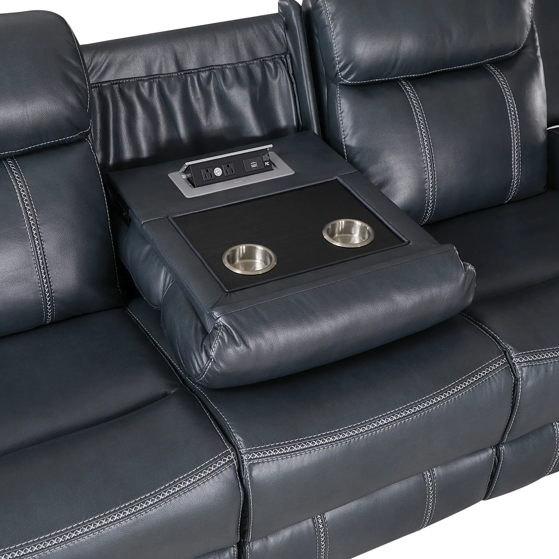 Clearance American Furniture Galleries Littleton Manual Reclining Sofa
