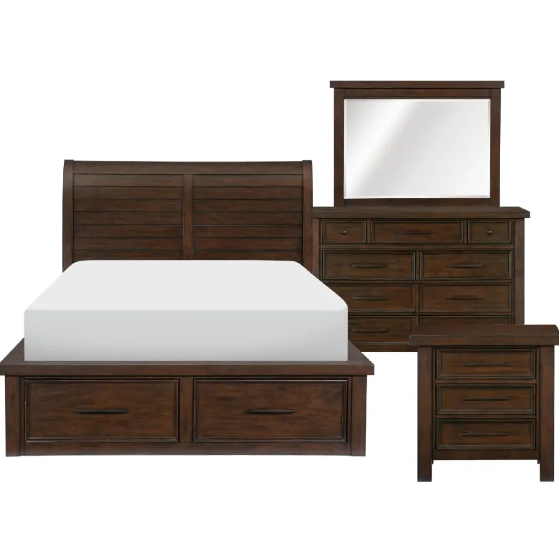 Discount American Furniture Galleries Logandale 6-Piece Queen Storage Bedroom Set