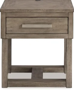 New American Furniture Galleries Loyaska Rectangular End Table