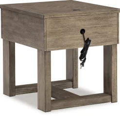 New American Furniture Galleries Loyaska Rectangular End Table