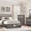 New American Furniture Galleries Luster 6-Piece Queen Storage Bedroom Set