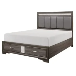 New American Furniture Galleries Luster 6-Piece Queen Storage Bedroom Set