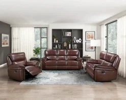 New American Furniture Galleries Lyman Double Reclining Loveseat