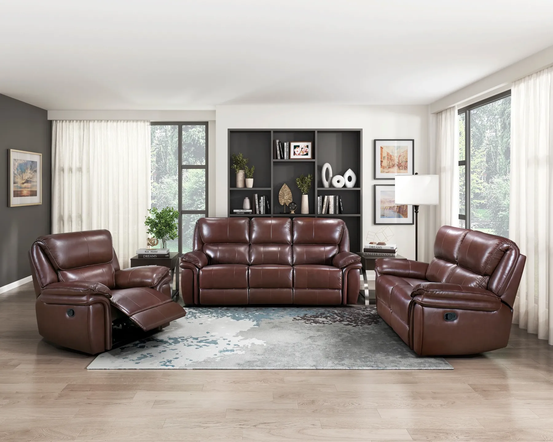 Hot American Furniture Galleries Lyman Double Reclining Sofa