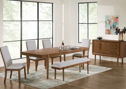 New American Furniture Galleries Lyncott 59" Upholstered Dining Bench