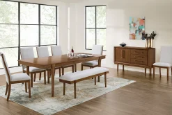 New American Furniture Galleries Lyncott 59" Upholstered Dining Bench