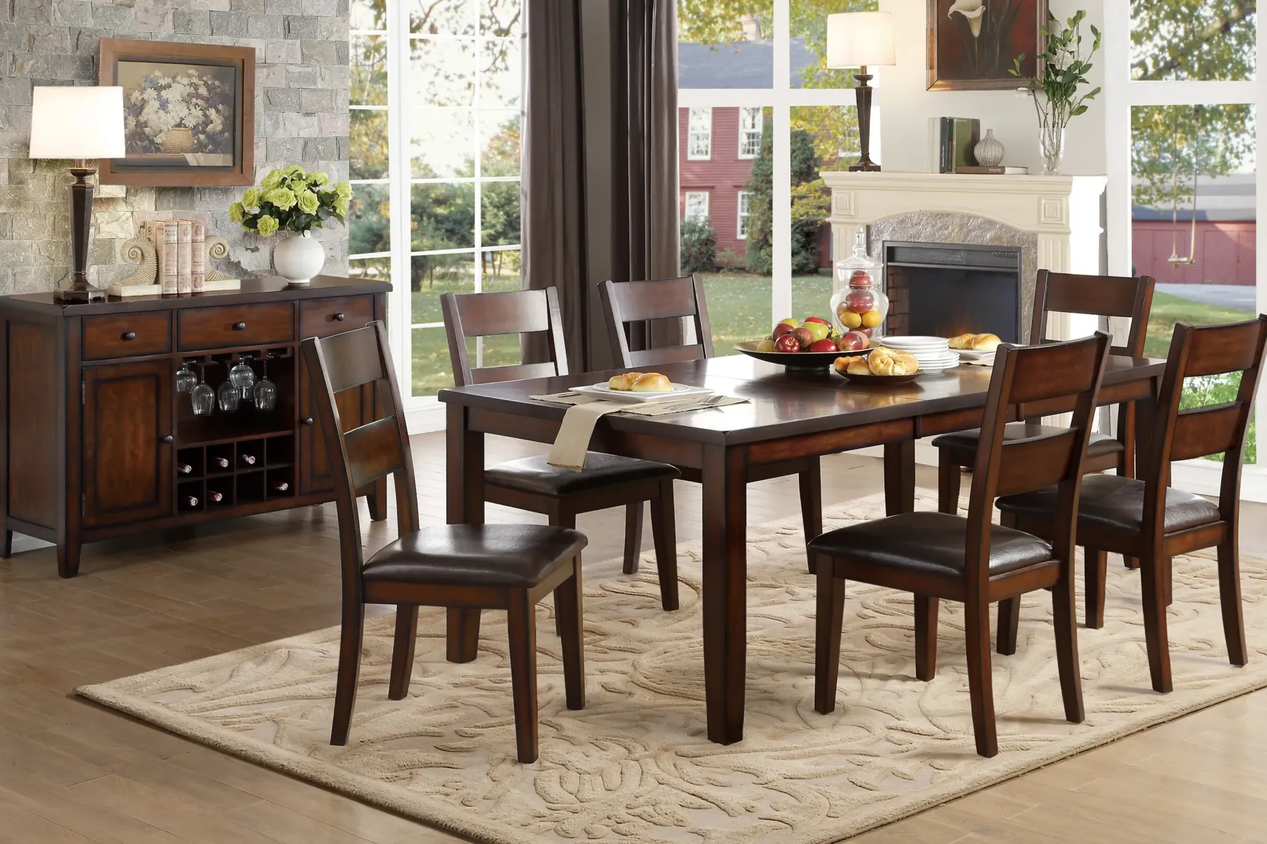 Outlet American Furniture Galleries Mantello 5-Piece Dining Set