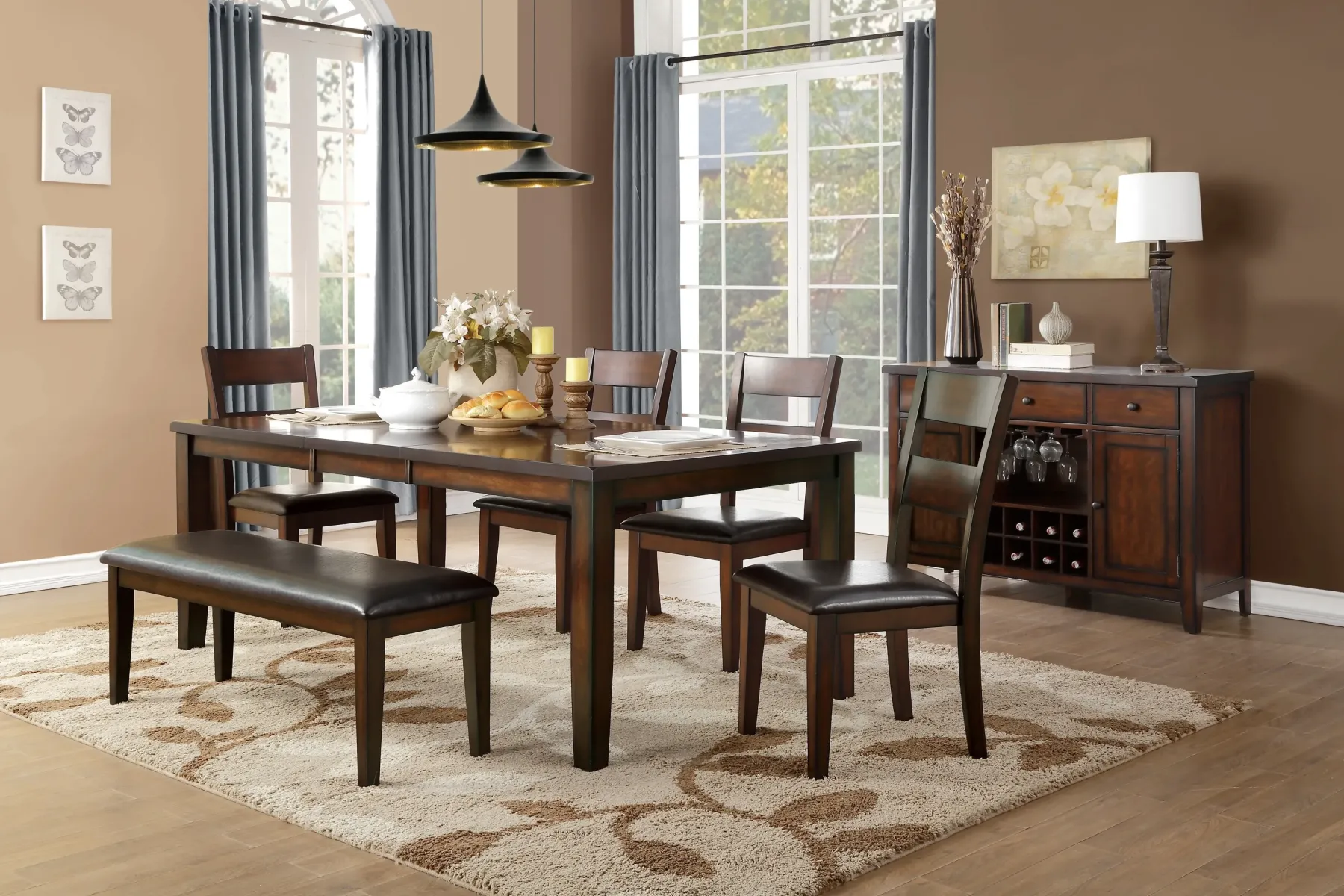 Outlet American Furniture Galleries Mantello 5-Piece Dining Set