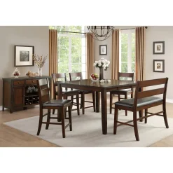New American Furniture Galleries Mantello Rectangular Counter Height Dining Table