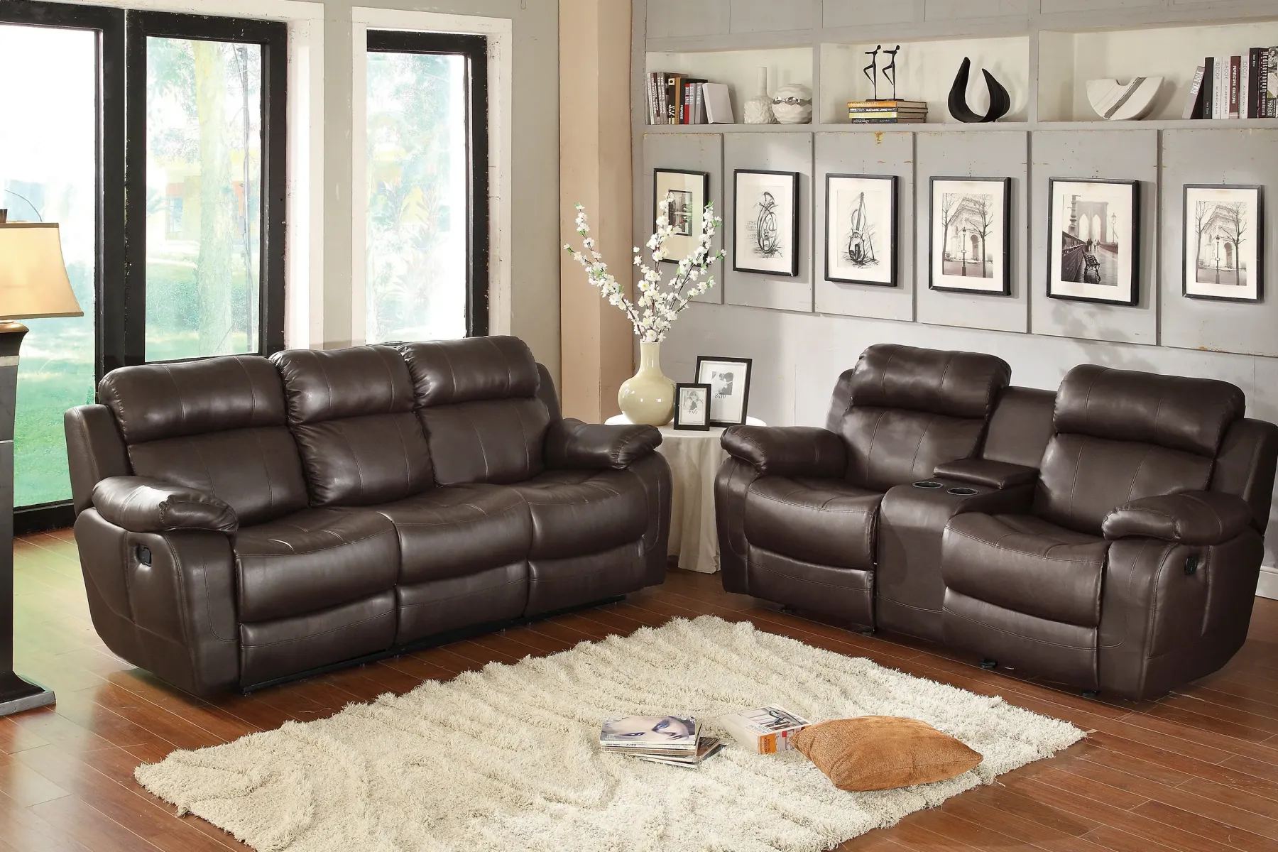 Online American Furniture Galleries Marille 2-Piece Reclining Living Room Set