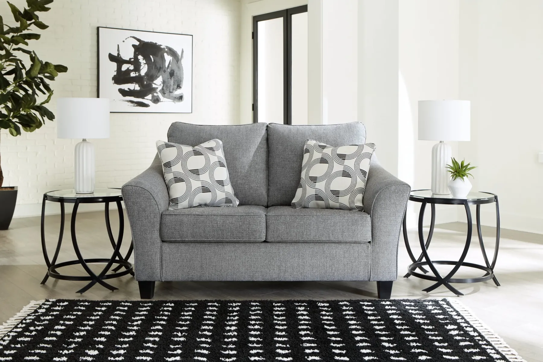 New American Furniture Galleries Mathonia Loveseat