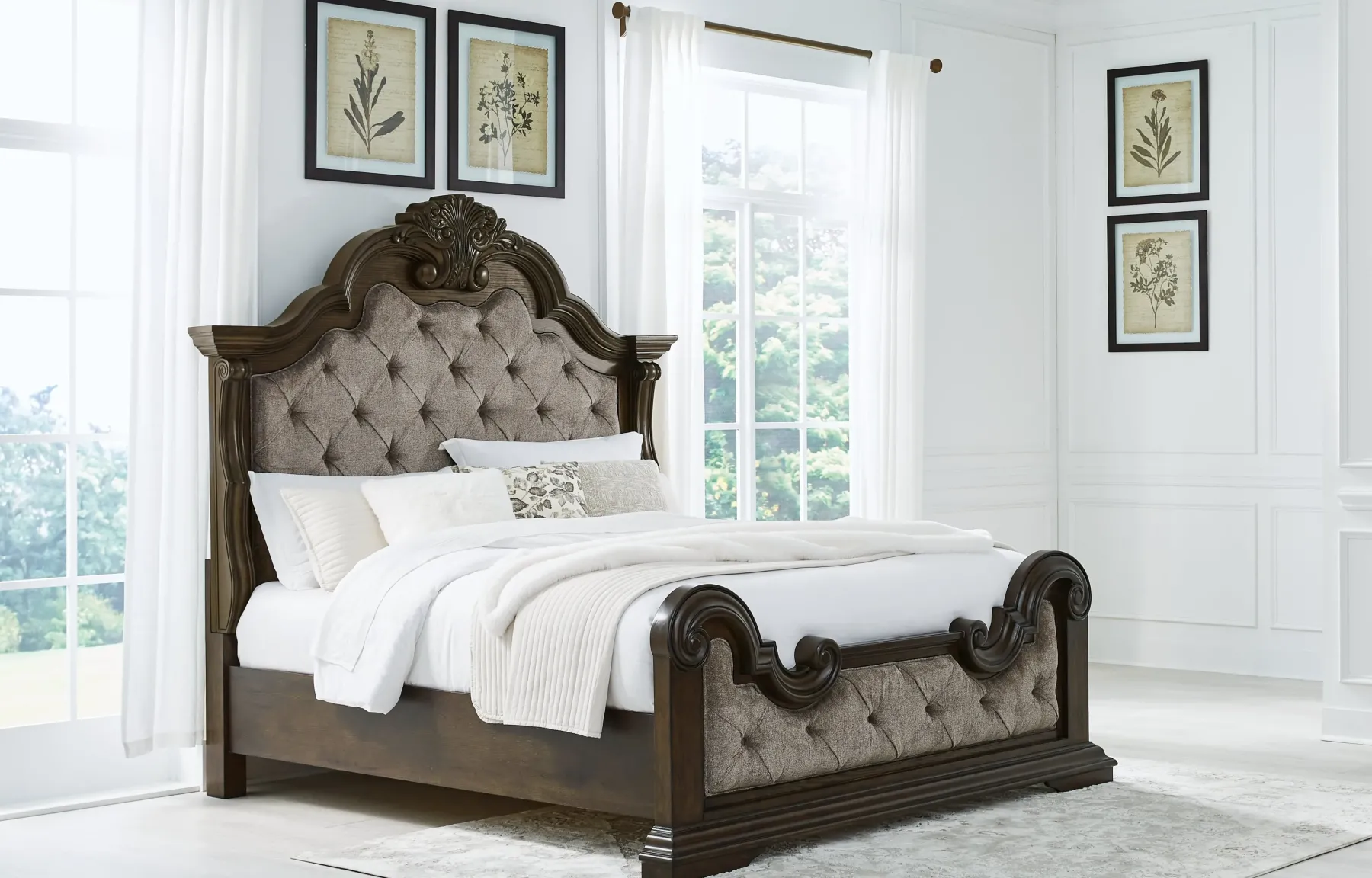 Fashion American Furniture Galleries Maylee Queen Upholstered Bed