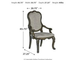 New American Furniture Galleries Maylee Upholstered Arm Chair
