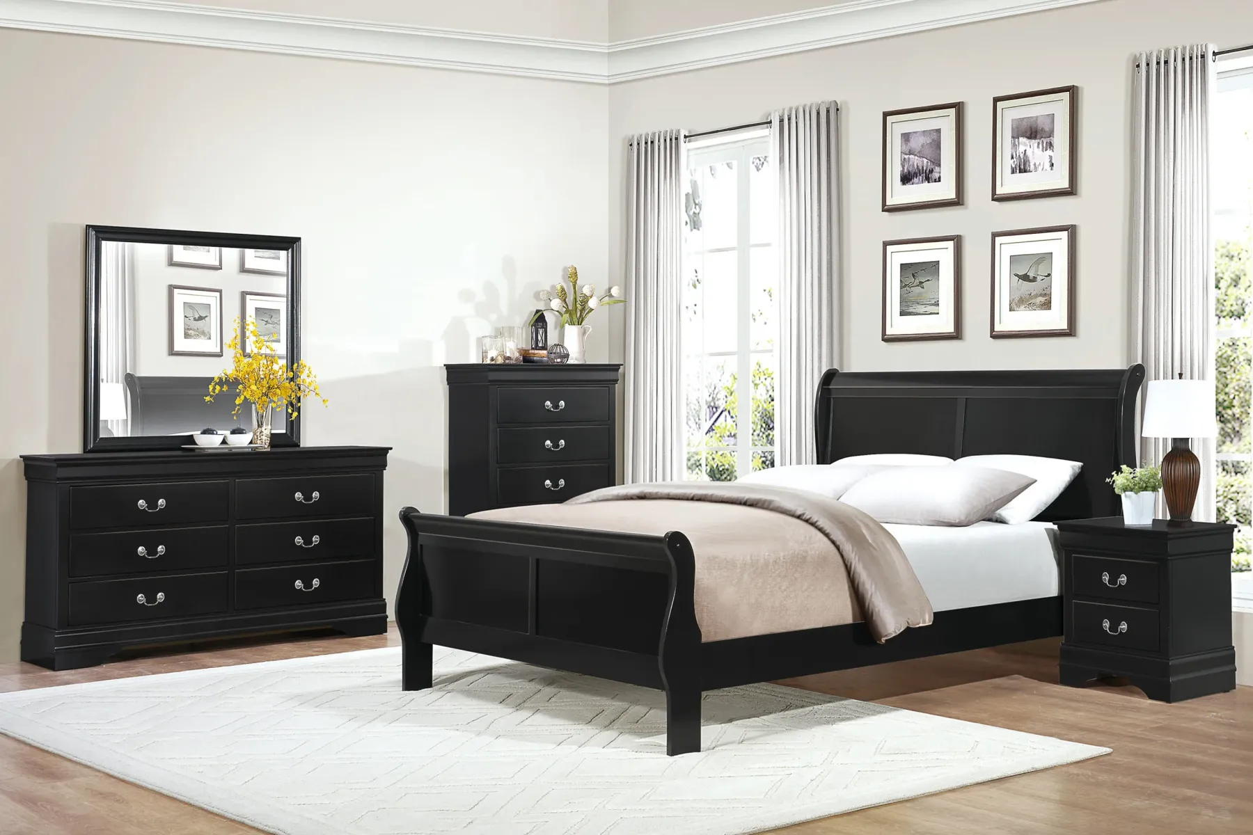 New American Furniture Galleries Mayville 6-Piece Queen Bedroom Set