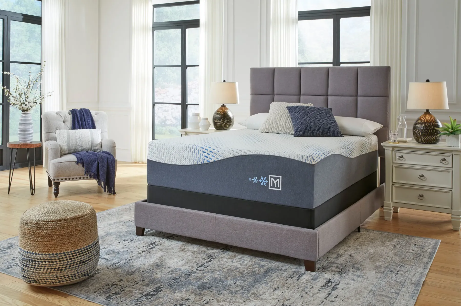 Clearance American Furniture Galleries Millennium Cushion Firm Gel Memory Foam Hybrid Memory Foam Queen Mattress