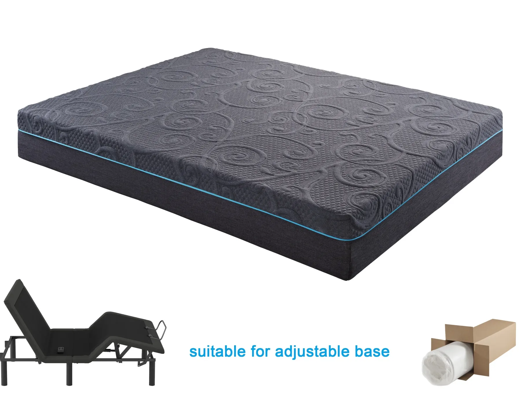 Discount American Furniture Galleries Mira Memory Foam Hybrid Mattress
