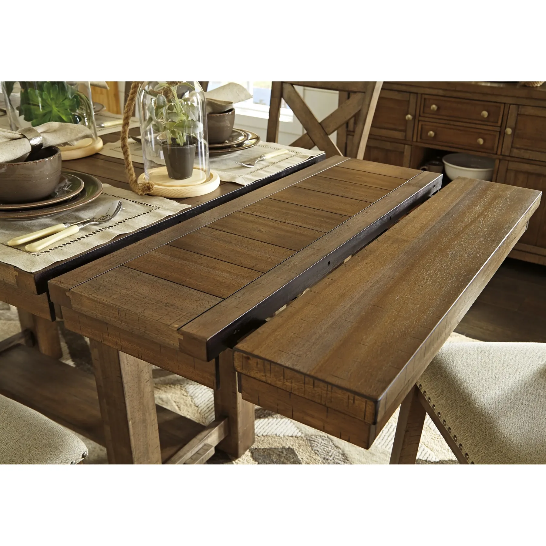 Hot American Furniture Galleries Moriville Rect. Dining Room Counter Extension Table