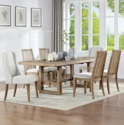 Fashion American Furniture Galleries Nevada Trestle Dining Table