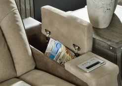 Hot American Furniture Galleries Next-Gen DuraPella Power Reclining Loveseat w/ Console
