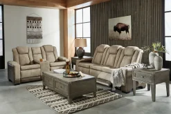 Hot American Furniture Galleries Next-Gen DuraPella Power Reclining Loveseat w/ Console