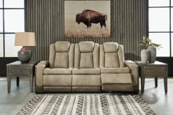 Online American Furniture Galleries Next-Gen DuraPella Pwr Rec Sofa With Adj Headrest