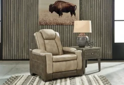 Hot American Furniture Galleries Next-Gen DuraPella Pwr Recliner/Adj Headrest