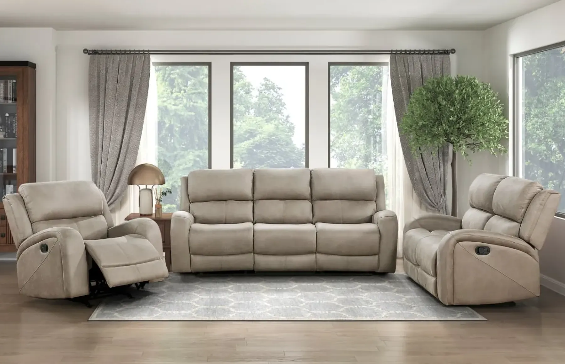 Sale American Furniture Galleries Pagosa Double Reclining Loveseat